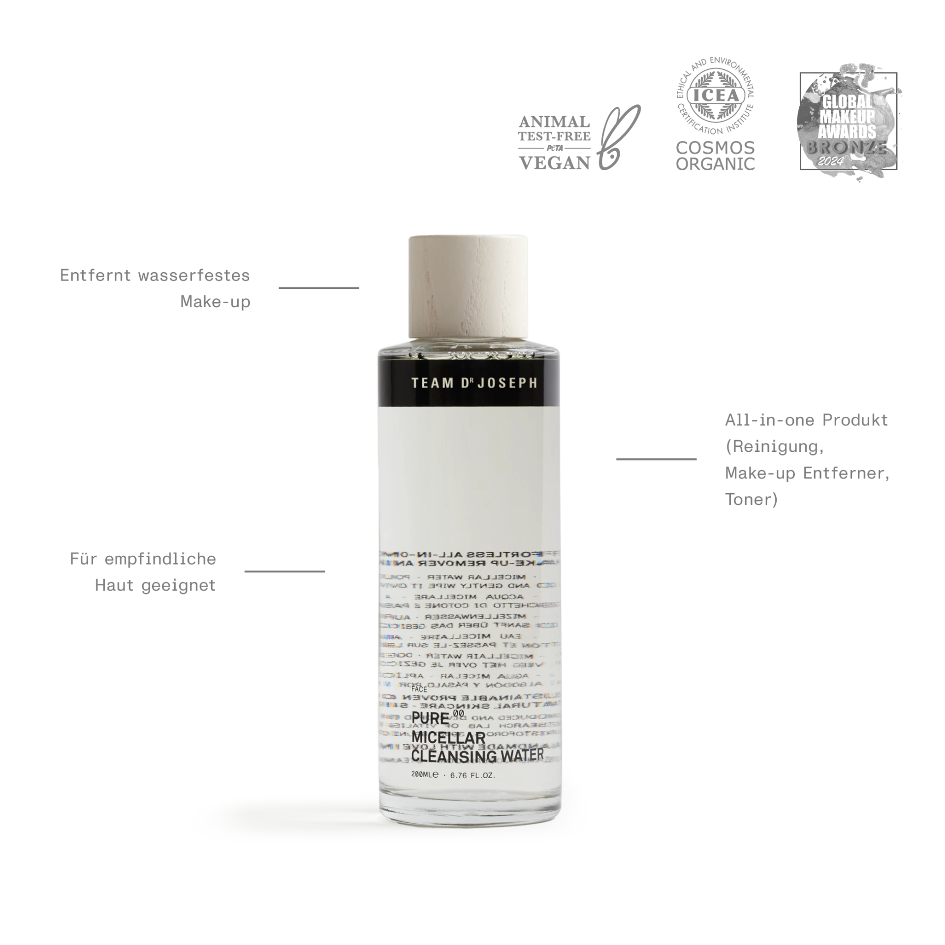 TEAM DR JOSEPH 00 Pure Blossom Micellar Cleansing Water Reisegröße