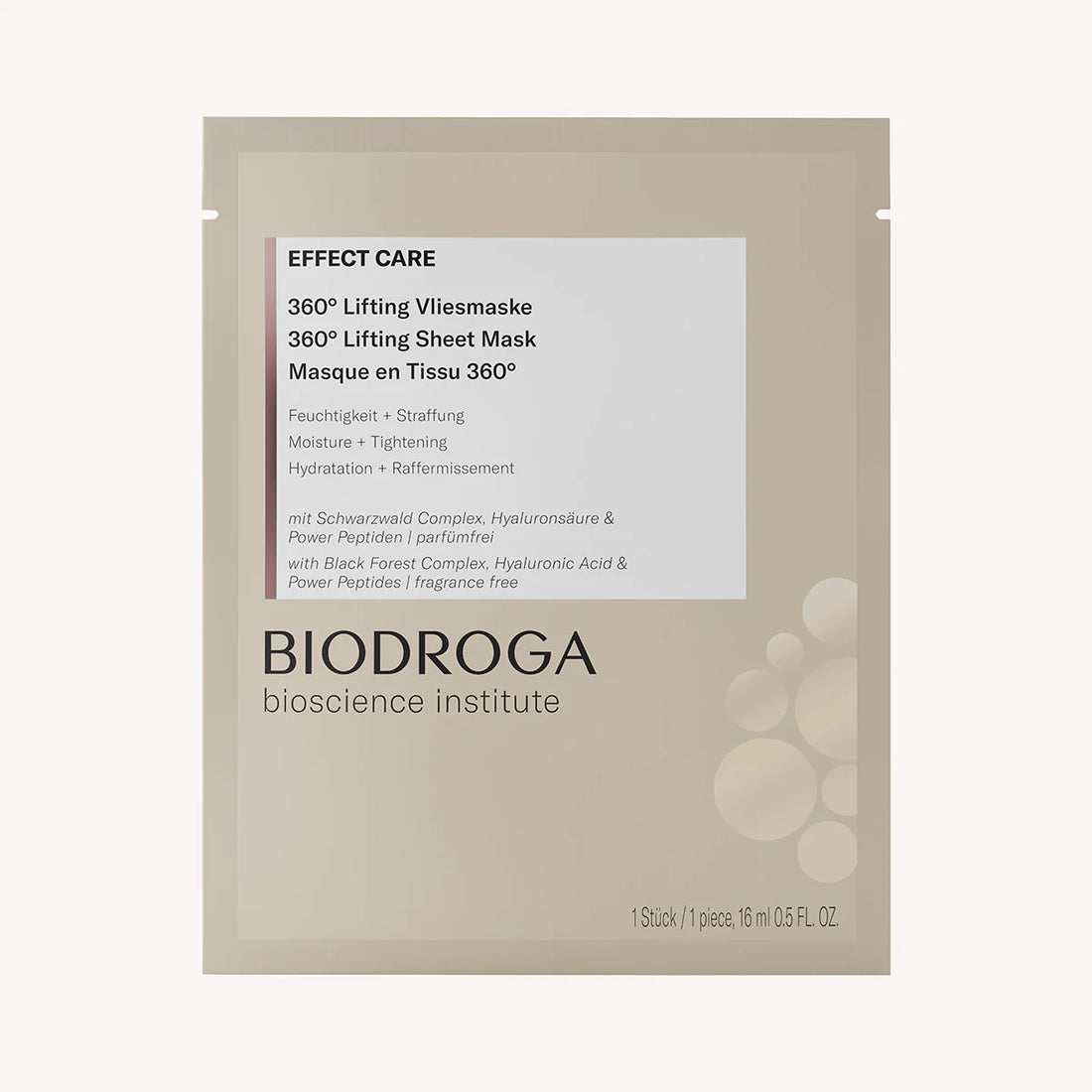 BIODROGA EFFECT CARE 360° Lifting Vliesmaske