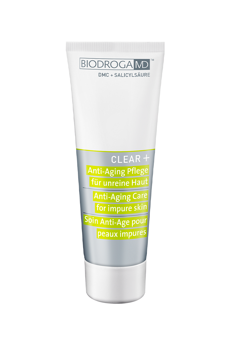 CLEAR+ Anti-Age Pflege für unreine Haut